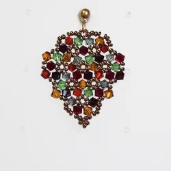 Pierces - Bronze brass - Earrings Grapes Priscilla - Pierces - Bronze brass - Laiton bronze